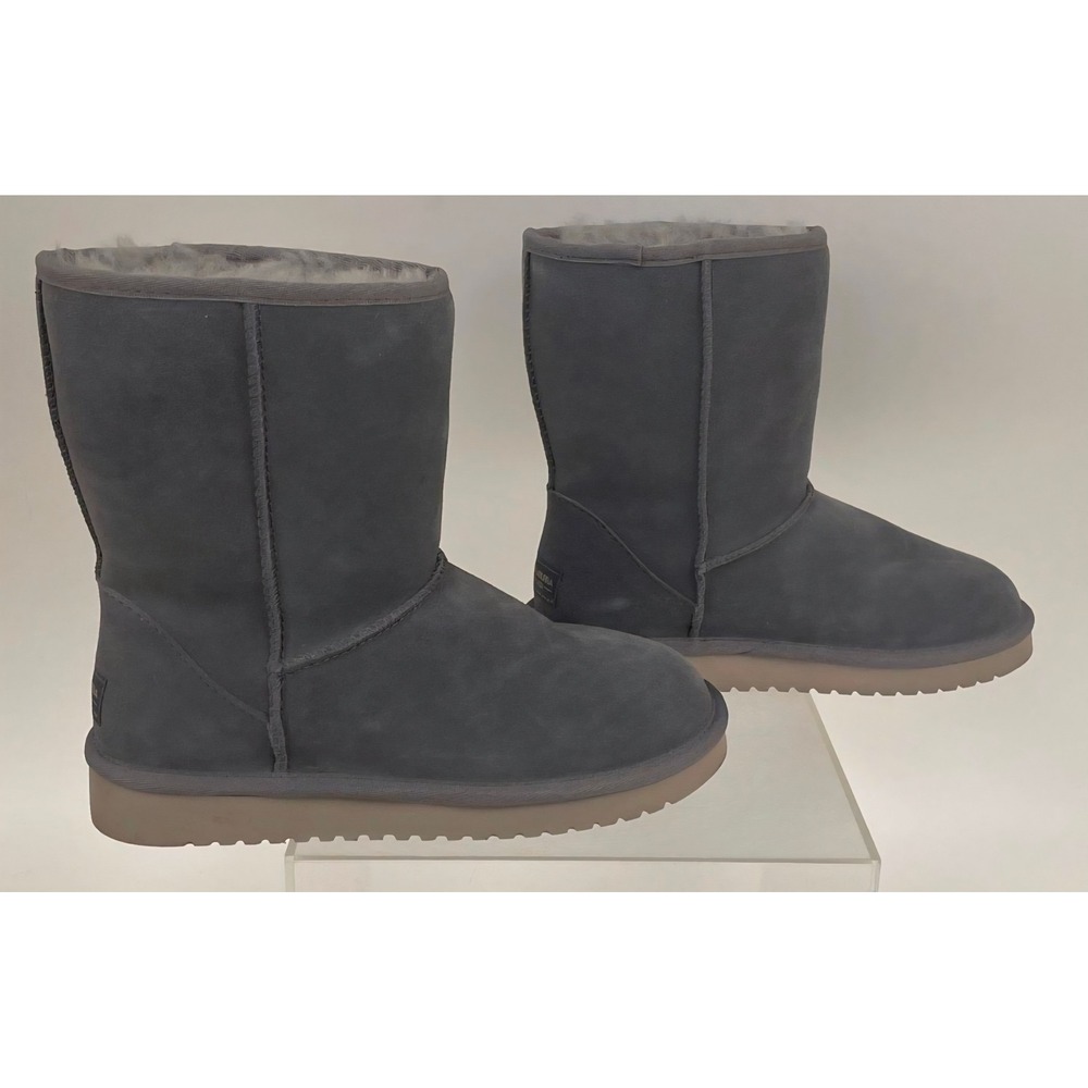 Koolaburra by UGG Koola Short Boots Womens 6W Rabbit Grey Suede 1017090 Wide